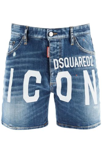 Dan Commando Icon Denim Shorts - Dsquared2 - Modalova