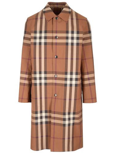 Reversible Trench Coat With Check Motif - Burberry - Modalova