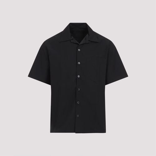 Short Sleeve Cotton Blend Shirt - Prada - Modalova