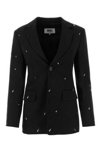 Stretch Polyester Blend Blazer - MM6 Maison Margiela - Modalova