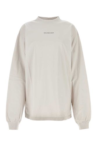 White Cotton Oversize T-shirt - Balenciaga - Modalova