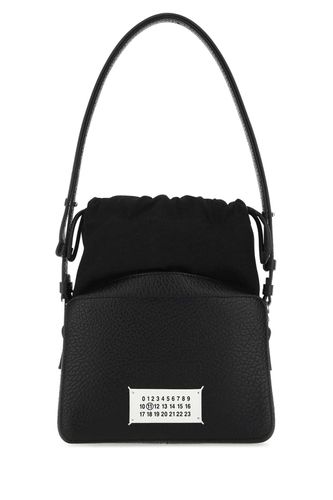 Black Leather And Fabric 5ac Bucket Bag - Maison Margiela - Modalova