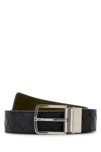 Bottega Veneta Slate Leather Belt - Bottega Veneta - Modalova