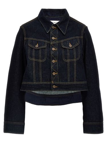 Denim Cropped Jacket - Victoria Beckham - Modalova