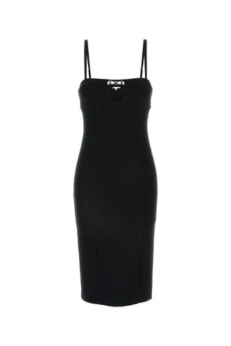 Blumarine Black Jersey Dress - Blumarine - Modalova