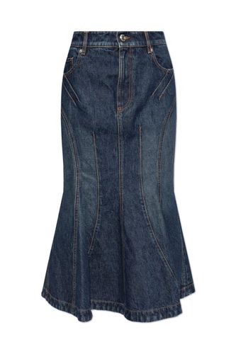 Casa Flared Denim Midi Skirt - SportMax - Modalova