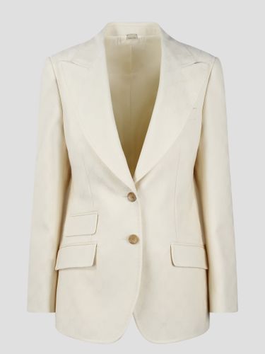 Single-breasted Jacquard Logo Blazer - Gucci - Modalova