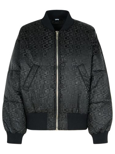 GCDS Black Nylon Bomber Jacket - GCDS - Modalova