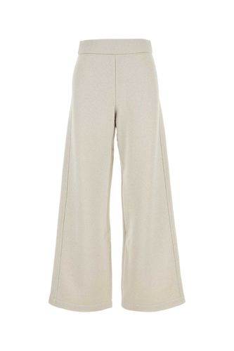 Light Grey Cotton Blend Messico Wide-leg Pant - Max Mara - Modalova