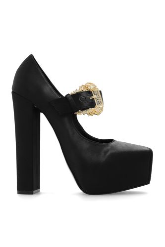 Satin Platform Sandals - Versace Jeans Couture - Modalova