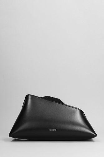 Pm Clutch In Black Leather - The Attico - Modalova