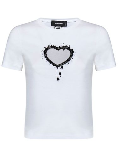 Dsquared2 Cut-out Cropped T-shirt - Dsquared2 - Modalova