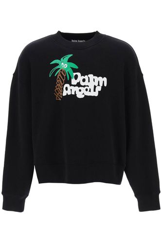 Palm Angels Sketchy Logo Sweatshirt - Palm Angels - Modalova