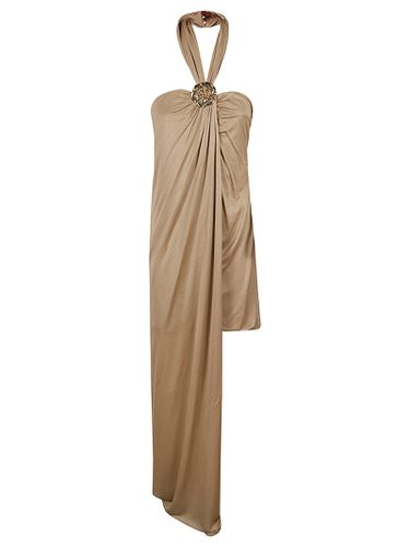 Halter Neck Asymmetric Short Dress - Blumarine - Modalova