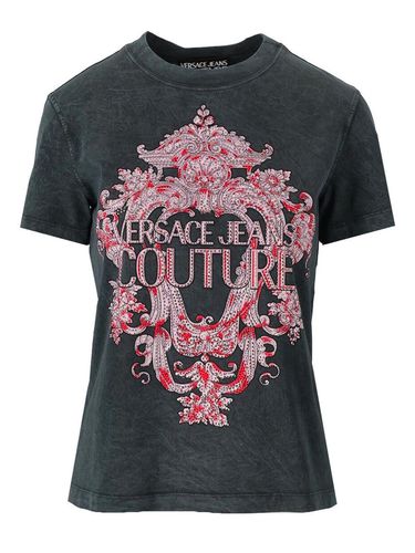 Graphic Print T-shirt - Versace Jeans Couture - Modalova