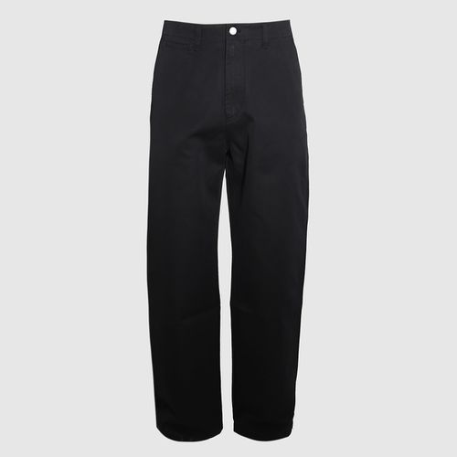 Burberry Black Cotton Pants - Burberry - Modalova