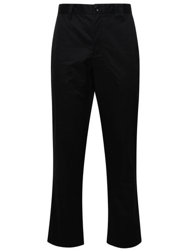 Burberry Denton Black Cotton Pants - Burberry - Modalova