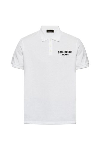 Logo Detailed Short-sleeved Polo Shirt - Dsquared2 - Modalova