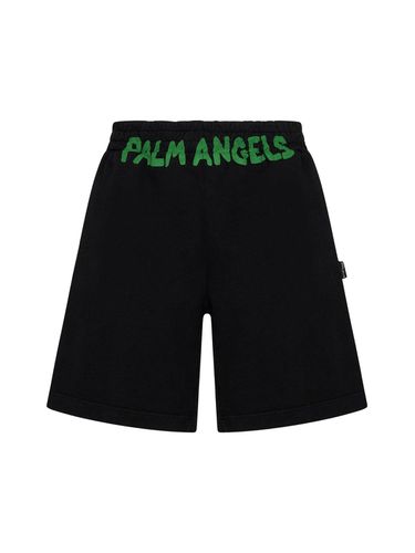 Logo-printed Elasticated Waist Track Shorts - Palm Angels - Modalova