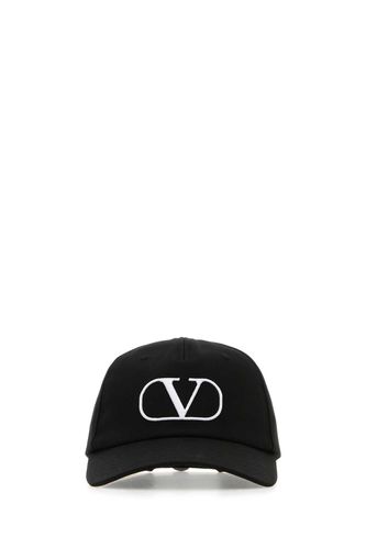 Black Cotton Baseball Cap - Valentino Garavani - Modalova