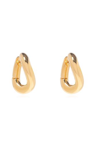 Logo Engraved Loop Earrings - Balenciaga - Modalova