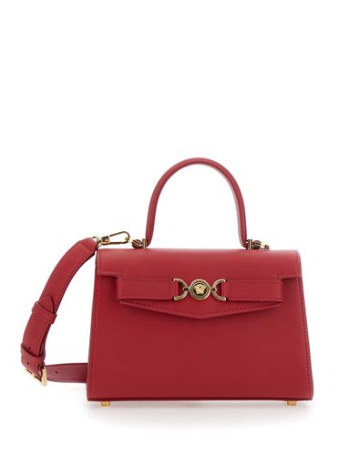 Medusa 95 Small Handbag With Belt Detail In Leather Woman - Versace - Modalova