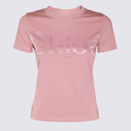 Chloé Pink Cotton T-shirt - Chloé - Modalova