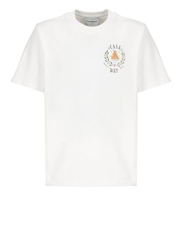 Casa Way White Organic Cotton T-shirt - Casablanca - Modalova