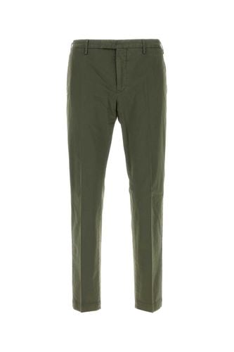 Olive Green Stretch Cotton Pant - PT Torino - Modalova