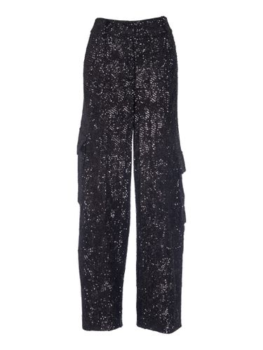 Straight Leg Embellished Cargo Pants - Rotate by Birger Christensen - Modalova