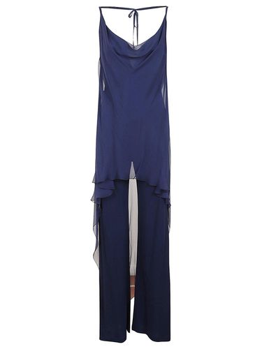 Asymmetric Tied Jumpsuit - Alberta Ferretti - Modalova