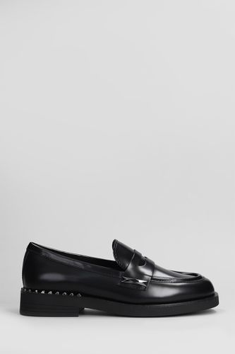 Whisper Studs Loafers In Leather - Ash - Modalova