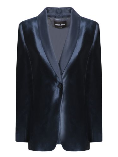 Silk And Linen Jacket - Giorgio Armani - Modalova