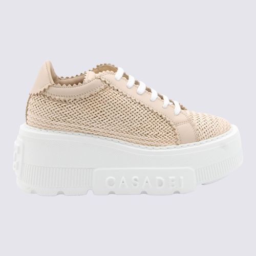 Light Pink And White Leather Sneakers - Casadei - Modalova