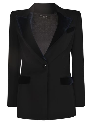 Single-button Fitted Blazer - Giorgio Armani - Modalova