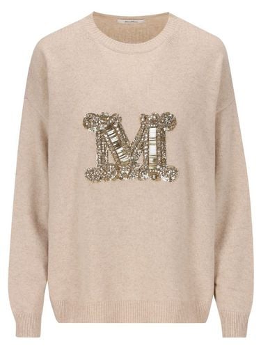 Logo Embellished Knitted Jumper - Max Mara - Modalova