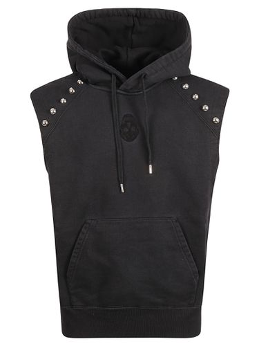 Sleeveless Hoodie With Inverted Skull - Alexander McQueen - Modalova