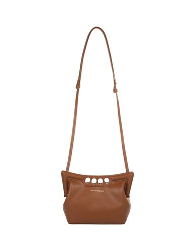 Peak Mini Bag In Caramel Leather - Alexander McQueen - Modalova