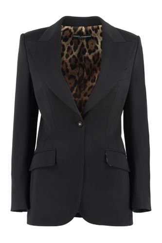 Wool Single-breasted Blazer - Dolce & Gabbana - Modalova