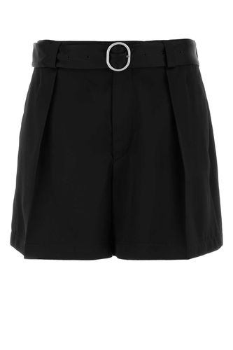 Black Viscose Blend Bermuda Shorts - Jil Sander - Modalova