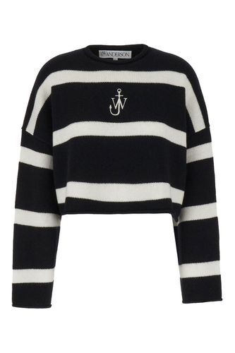 J. W. Anderson Anchor Logo Embroidered Cropped Jumper - J.W. Anderson - Modalova