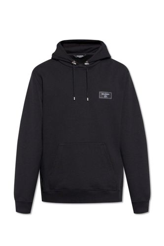 Logo Patch Drawstring Hoodie - Balmain - Modalova