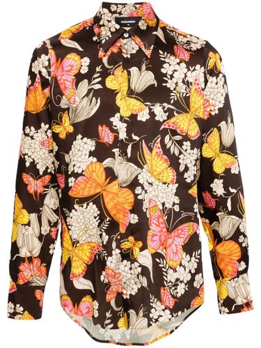 Dsquared2 Butterfly Print Shirt - Dsquared2 - Modalova