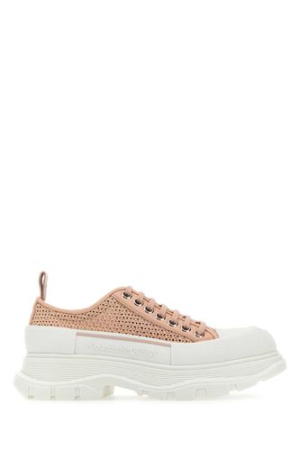 Pastel Pink Raffia Tread Slick Sneakers - Alexander McQueen - Modalova