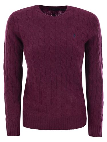 Pony Embroidered Cable-knit Jumper - Polo Ralph Lauren - Modalova