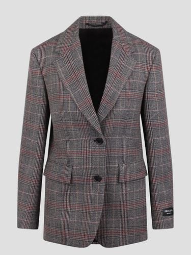 Prada Prince Of Wales Plaid Blazer - Prada - Modalova