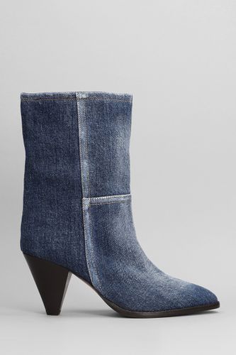 Rouxa High Heels Ankle Boots In Cotton - Isabel Marant - Modalova