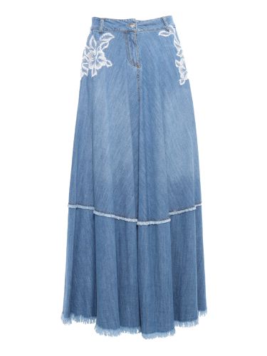 Long Denim Skirt - Ermanno Ermanno Scervino - Modalova