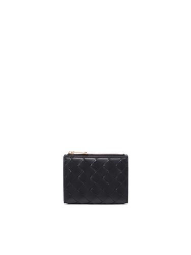 Small Bi-fold Intrecciato Wallet With Zip - Bottega Veneta - Modalova