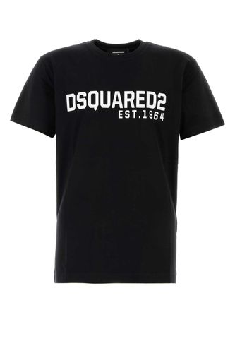 Dsquared2 Black Cotton T-shirt - Dsquared2 - Modalova